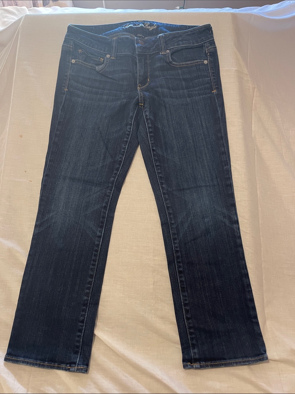 American Eagle Outfitters Dark Blue Boot-Cut Jeans